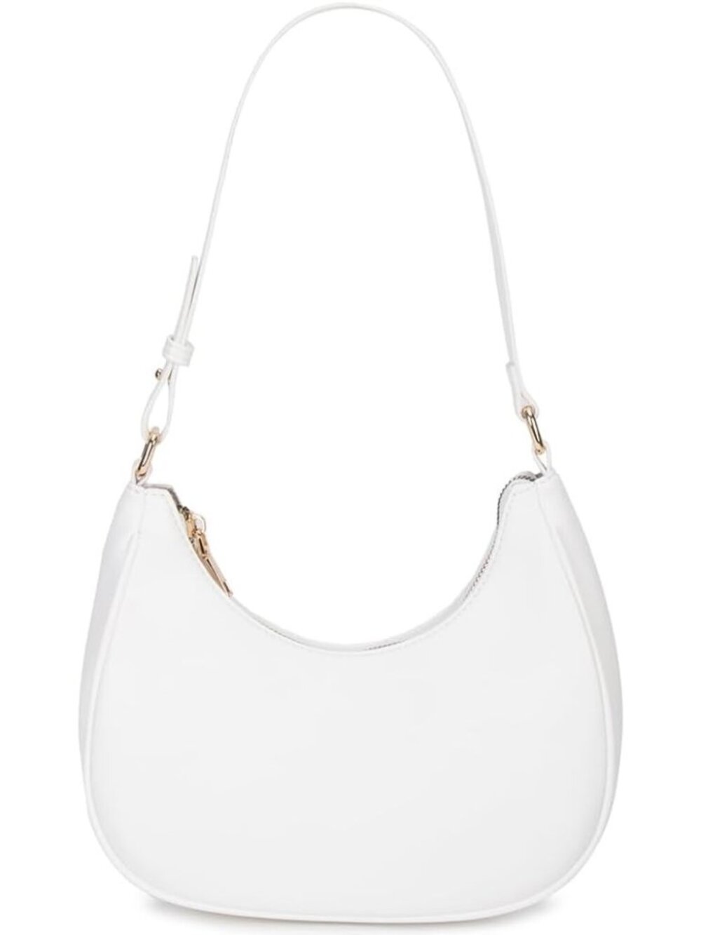 〽️Women White Cute Hobo Under the Arm Mini Clutch Crescent Shoulder Tote Handbag